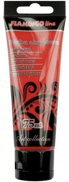 Farba akrylowa 75ml czerwona - tantis.pl