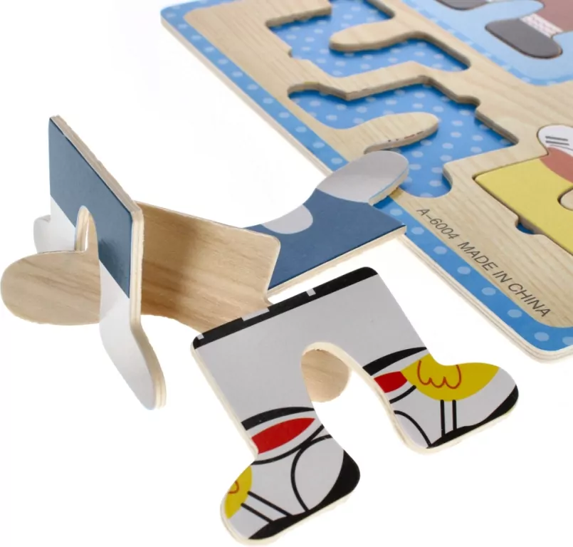 Układanka drewniana Ubieranka 8 elementów - tantis.pl