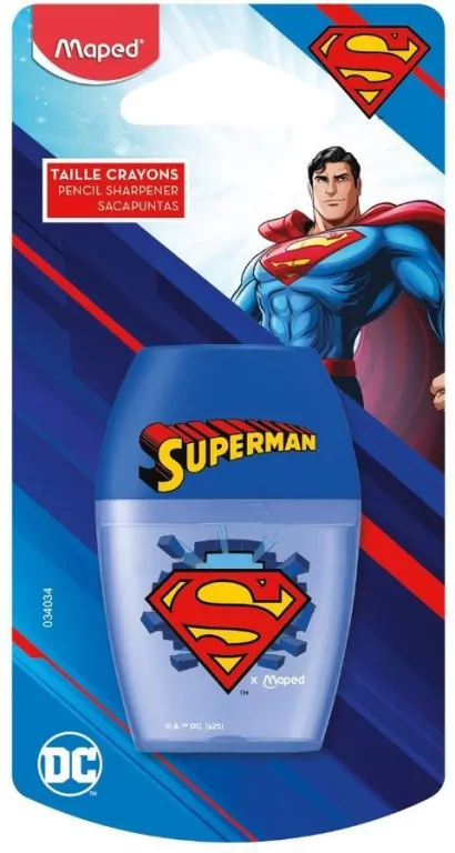 Temperówka Shaker Superman 1 otwór MAPED - tantis.pl