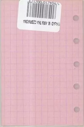 Wkład do organizera M Kratka czerwona ANTRA - tantis.pl