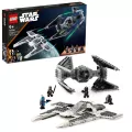 LEGO Star Wars. Klocki, Mandaloriański myśliwiec Fang Fighter kontra TIE Interceptor, 75348 - tantis.pl