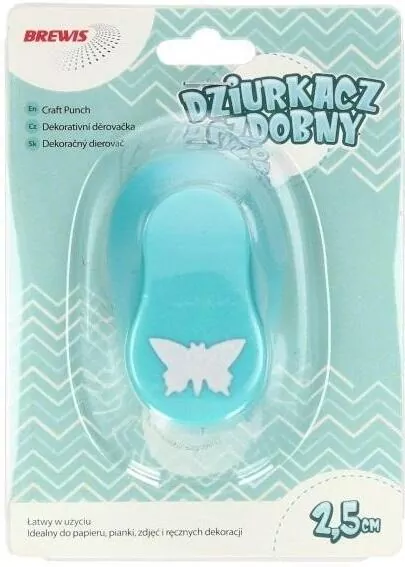 Dziurkacz ozdobny 2,5cm. Motyl. Mix - tantis.pl