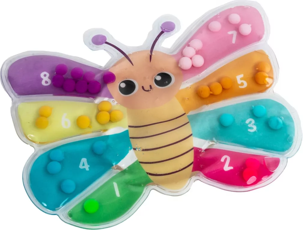 Plansza sensoryczna do nauki liczenia Motyl KIDEA - tantis.pl