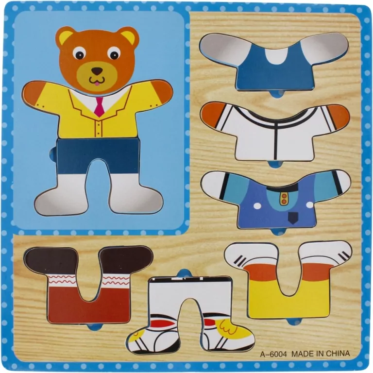 Układanka drewniana Ubieranka 8 elementów - tantis.pl