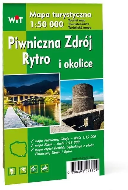 Mapa turystyczna - Piwniczna Zdrój, Rytro... WIT - tantis.pl