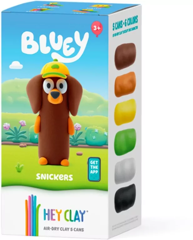 Hey Clay - Figurka Bluey Snickers + akces 5pak - tantis.pl