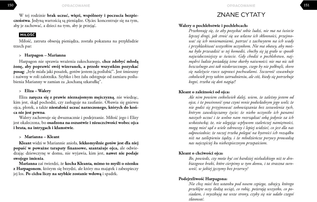 Lektury z opracowaniem. Skąpiec - tantis.pl