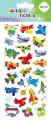 Naklejki 3D Puffy Funny Aircraft HAPPY COLOR - tantis.pl