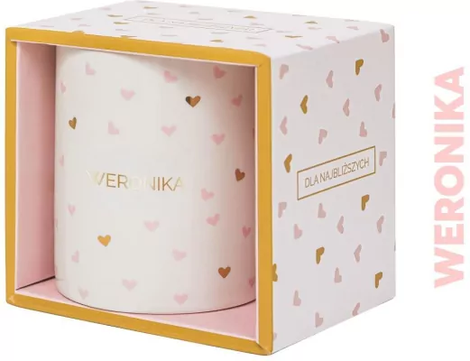Kubek prezentowy z napisem Weronika
