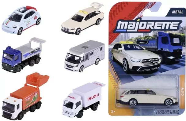 MAJORETTE POJAZDY MET MIEJSKIE 8CM MIX6 B/C36 - tantis.pl