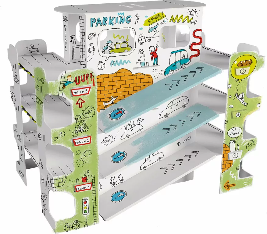 Kolorowanka 3D Parking XXL - tantis.pl