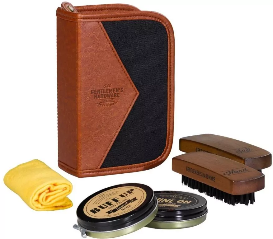 Zestaw do butów Charcoal Shoe Shine Kit - tantis.pl