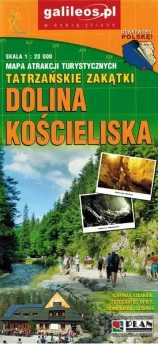 Dolina Kościeliska. Mapa atrakcji w.2024 - tantis.pl