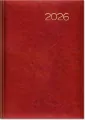 Kalendarz 2026 książkowy A5 dzienny czerwony SK2 - tantis.pl