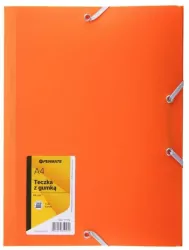 Teczka z gumką A4 pomarańczowa