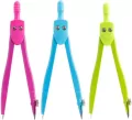 Cyrkiel szkolny metalowy 35cm, mix - tantis.pl