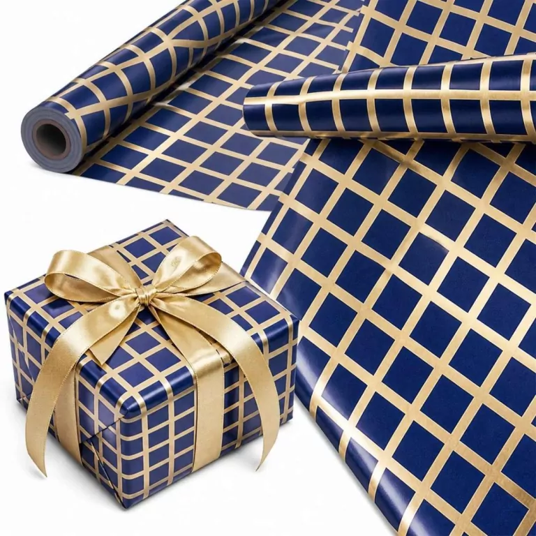 Papier ozdobny Złota Krata X-Strong 35cmx20m - tantis.pl
