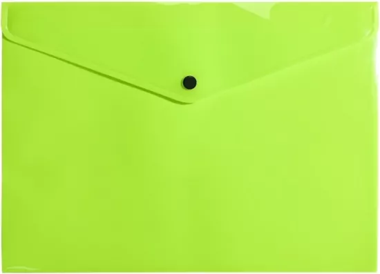 Teczka koperta A4 PP neon zielona