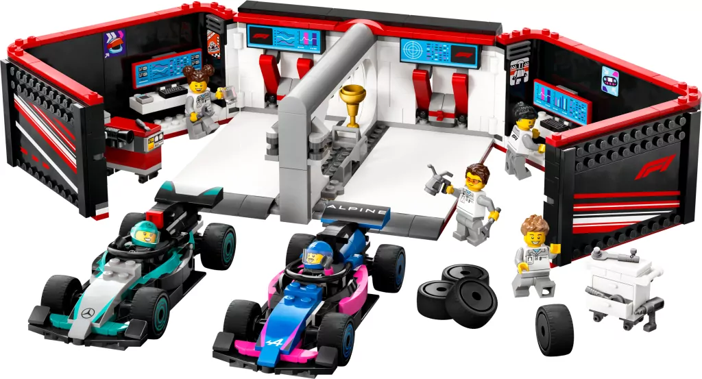 LEGO® City. F1® Garaż i bolidy Mercedes-AMG i Alpine 60444 - tantis.pl