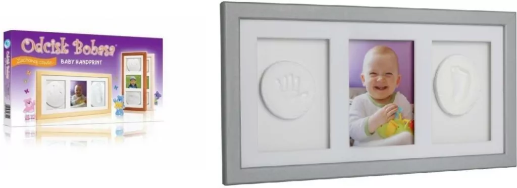Zestaw Odcisk Bobasa. Ramka z Glinką - tantis.pl