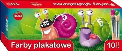 Farby plakatowe 10 kolorów 20ml - tantis.pl