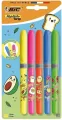 Zakreślacz Grip Neon Kawaii mix 5szt BIC - tantis.pl