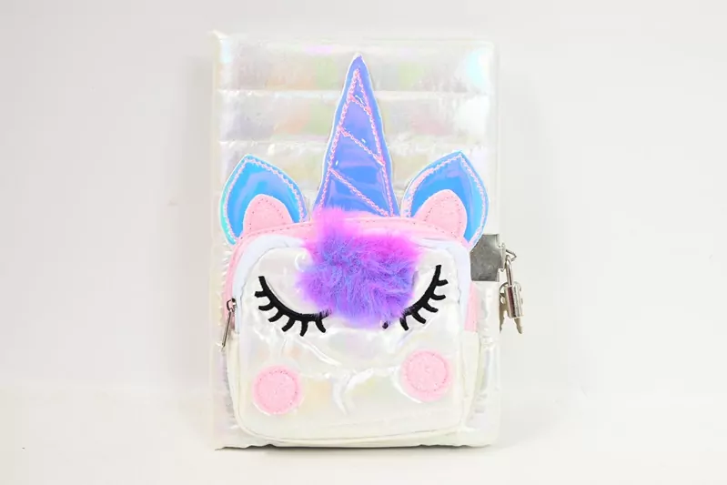 Pamiętnik Unicorn z kieszonką biały STnux - tantis.pl