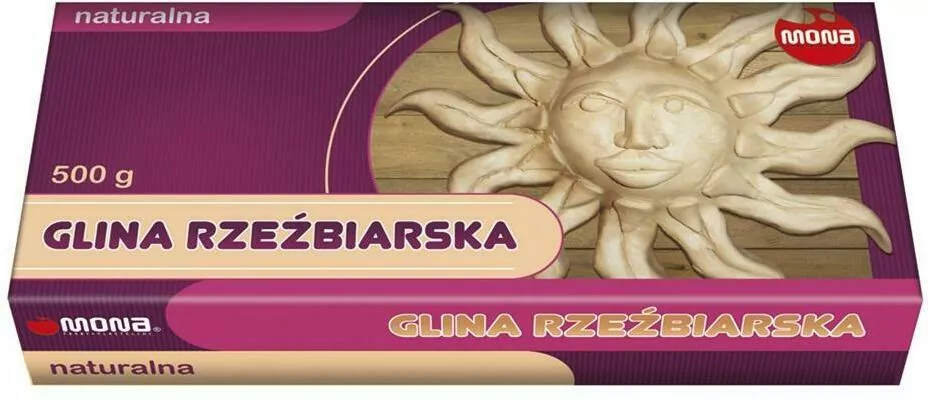 Glina rzeźbiarska. Naturalna 500g - tantis.pl