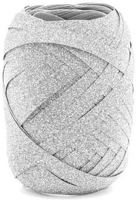 Wstążka plastikowa 5mm/10m srebrny - tantis.pl