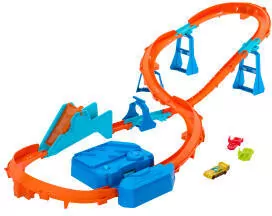 Hot Wheels Track Creator Tor Super skok z napędem - tantis.pl