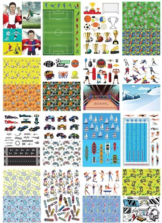 Blok z motywami Sports A4 16 ark HAPPY COLOR - tantis.pl