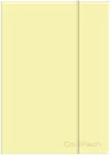 Coolpack. Brulion A5 80k linia z gumką, pastel powder yellow - tantis.pl
