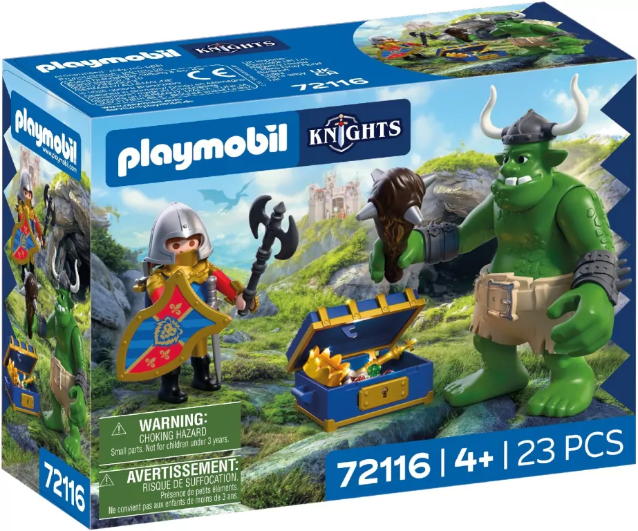 Playmobil Troll ze skarbem rycerzy herbu Lew 72116 - tantis.pl