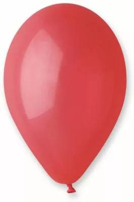 Balony pastelowe czerwone 25cm 100 sztuk