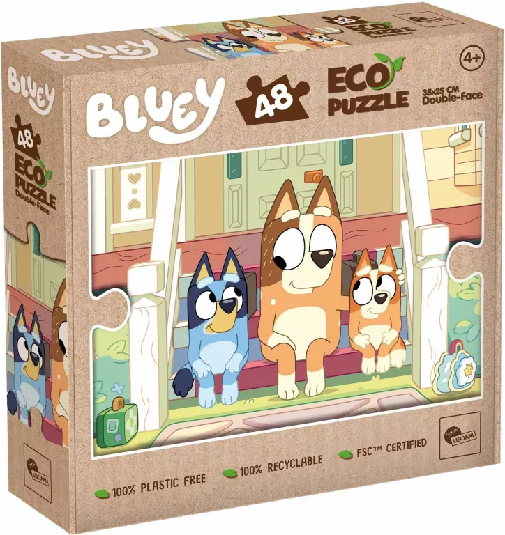 Puzzle 48 Bluey Eko dwustronne - tantis.pl