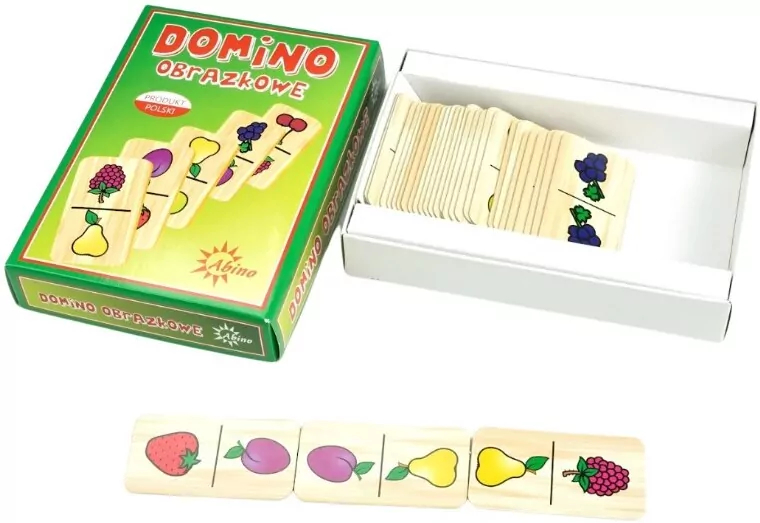 Domino obrazkowe owoce - tantis.pl