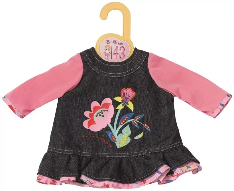 Baby born. Jeansowa sukienka 43cm - tantis.pl