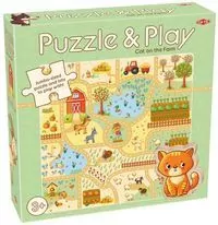 Tactic. Puzzle z grą. Kot na farmie - tantis.pl