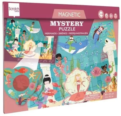 Puzzle magnetyczne i gra 2w1 Syrenki