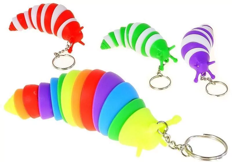 Brelok ślimak ruchomy 7cm MIX - tantis.pl