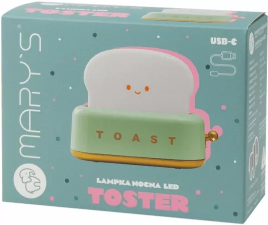 Lampka nocna LED toster zielony - tantis.pl