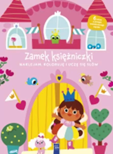 Naklejam koloruję, uczę się słów Zamek księżniczki - tantis.pl