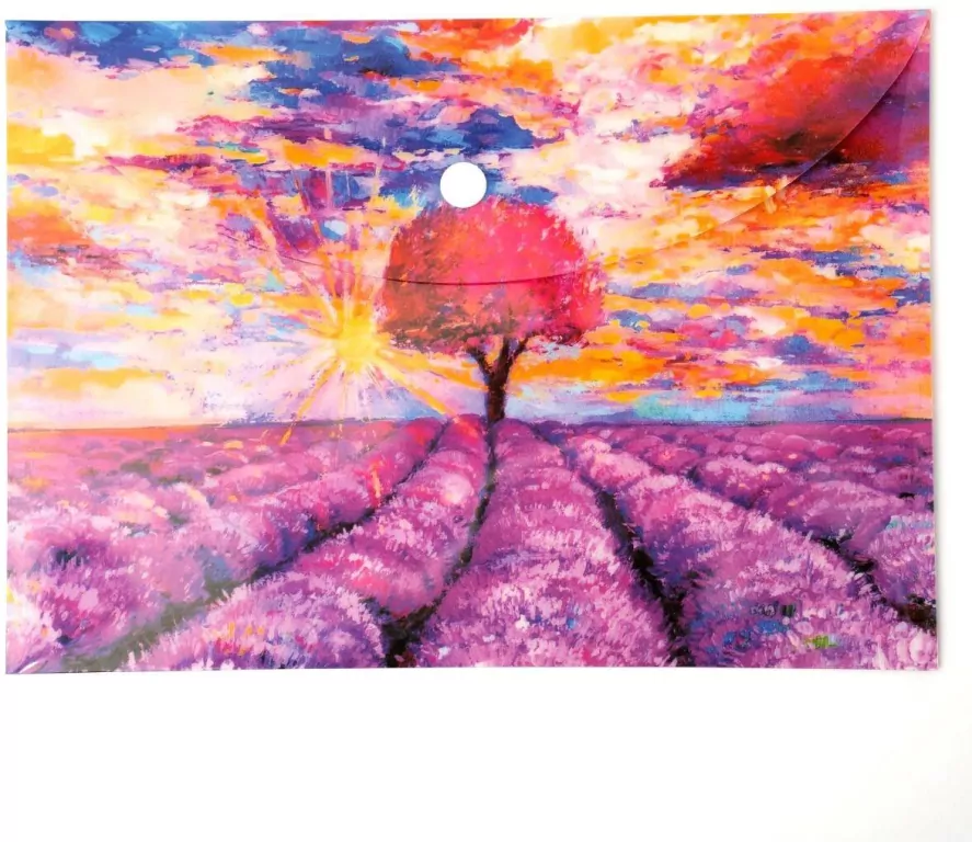 Paczka Teczka A5 kopertowa PP Lawenda 5 szt. - tantis.pl