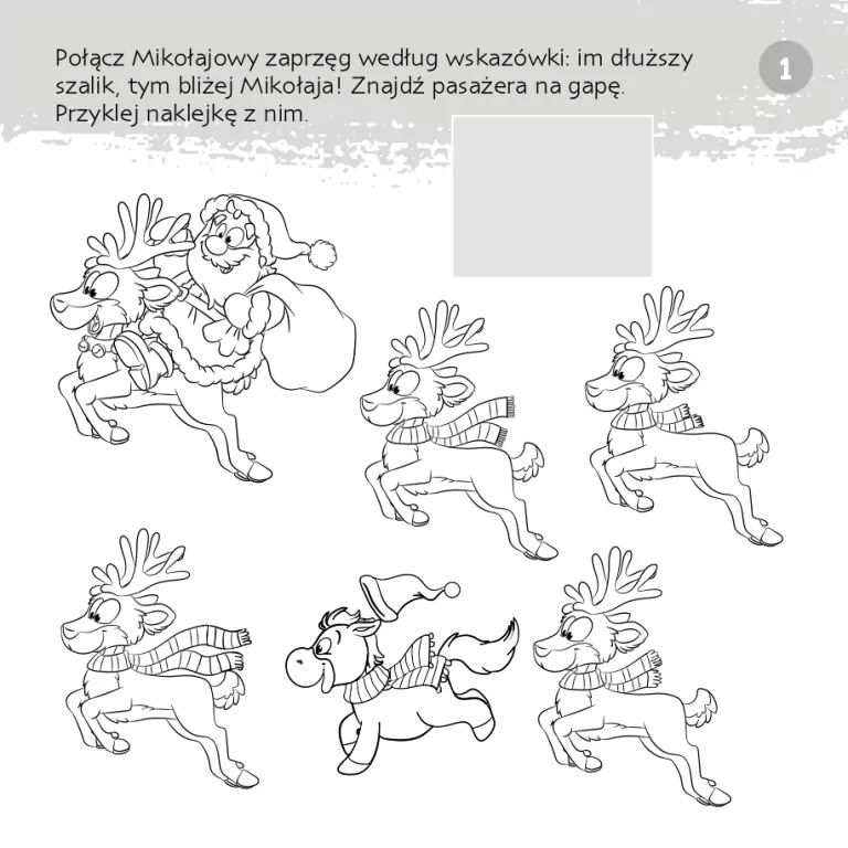 Zgadywanie-doklejanie. Magia świąt - tantis.pl