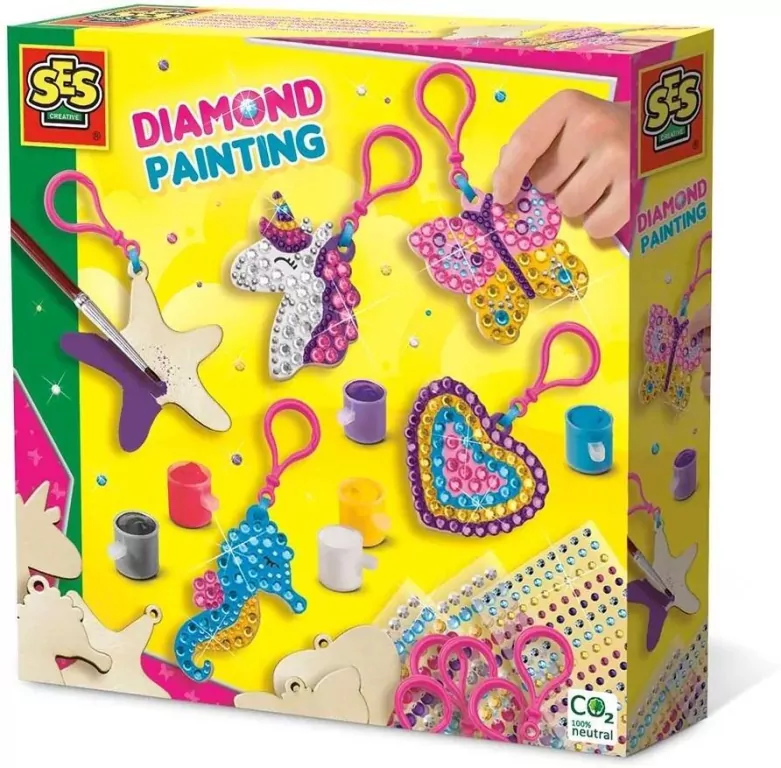 Drewniane breloki diamentowe. Kreatywna zabawa - tantis.pl