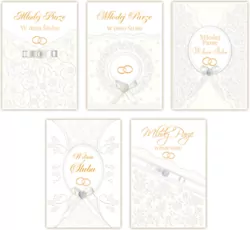 Karnet Z okazji Ślubu B6 z kopertą