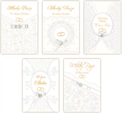 Karnet Z okazji Ślubu B6 z kopertą