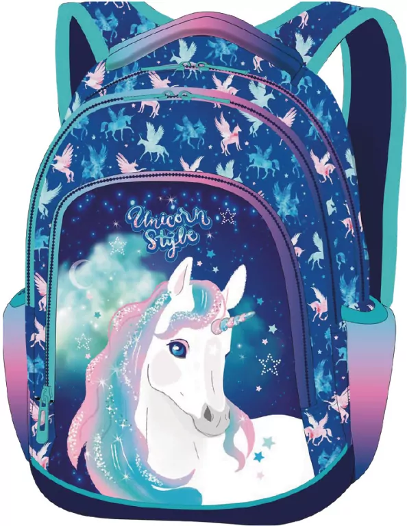 Plecak 2-komorowy Colorino primer unicorn - tantis.pl