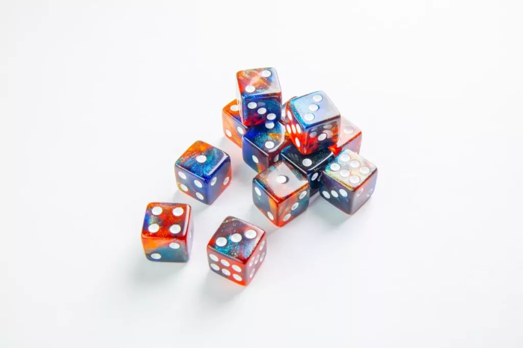 Gamegenic: Galaxy Series - D6 Dice Set (16 mm) - Mars - tantis.pl