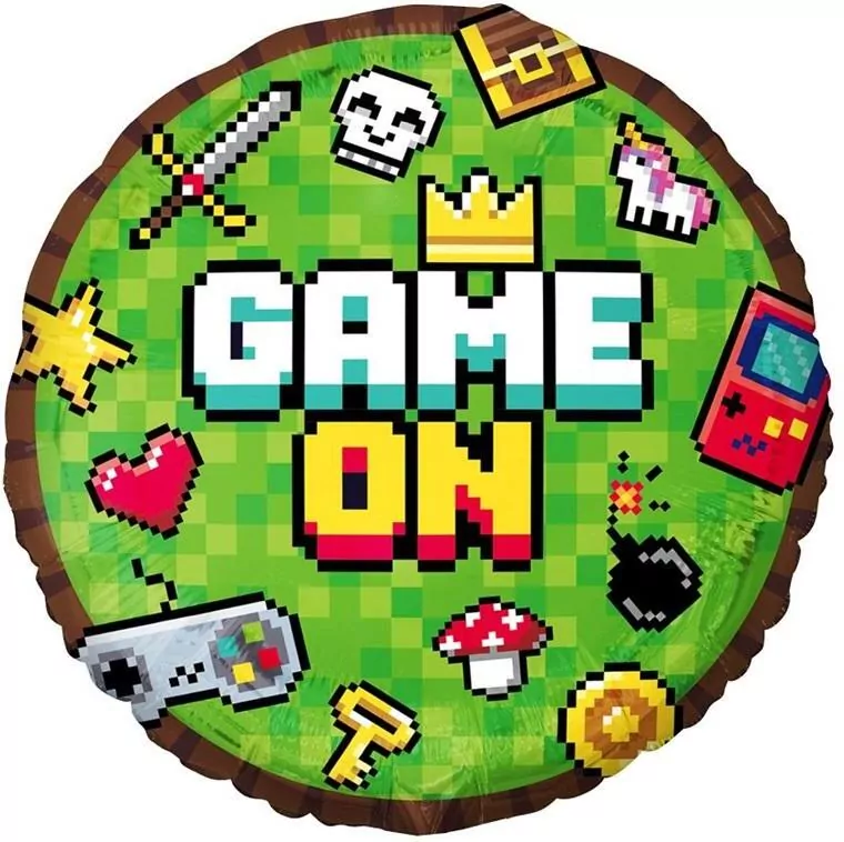 Balon foliowy Minecraft Game On 45cm - tantis.pl